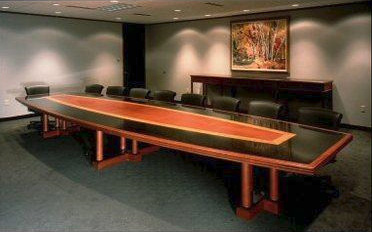 Kilpatrick Stockton Board Table with Granite Inlay in collaboration with The Century Guild.